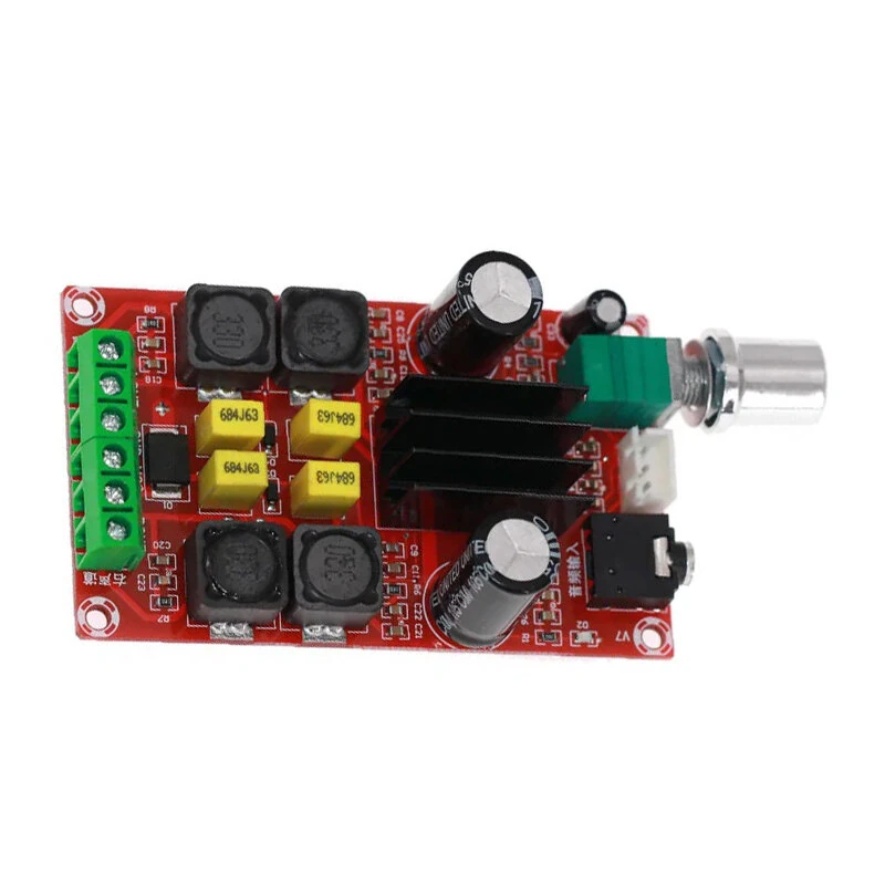 XH-M189 TPA3116D2 Dual Channel 2x50W Stereo Power Amplifier Board Adjustable Audio Module DC 24V Class D Amplifier — view 3