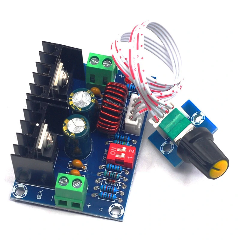 XH-M405 Step-down Regulated Power Supply Module DC-DC PWM Adjustable Board 8A High-power 200W XL4016 Chip — image 1