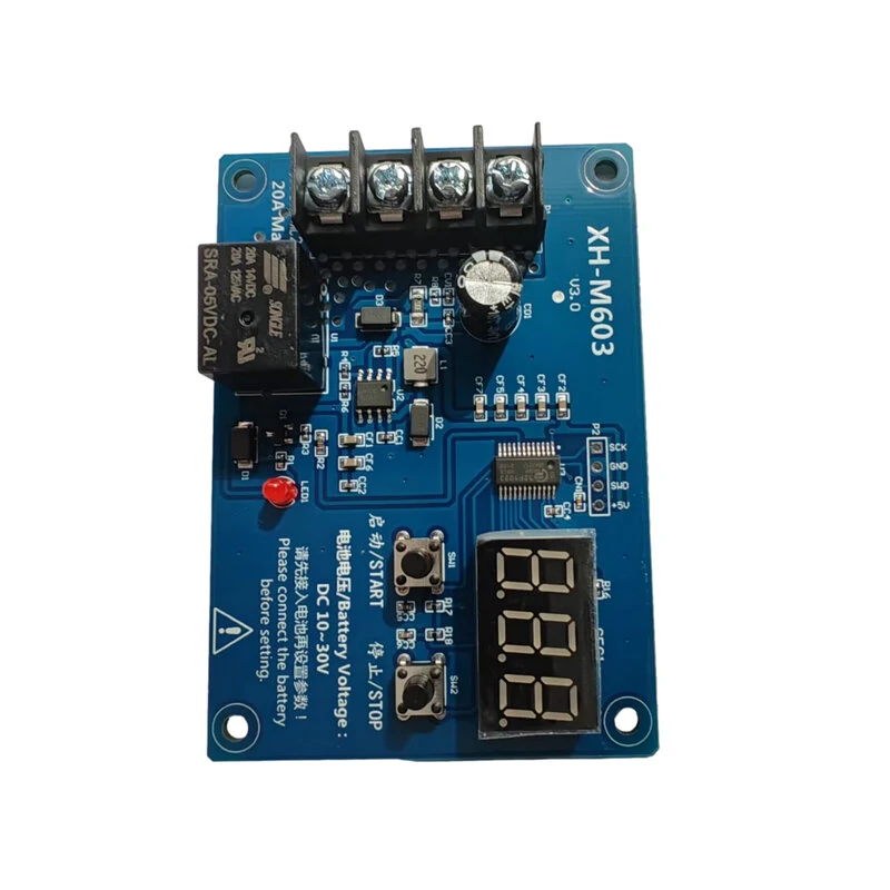 XH-M603 12-24V Charging Control Module Storage Lithium Battery Charger Control Switch Protection Board — view 3