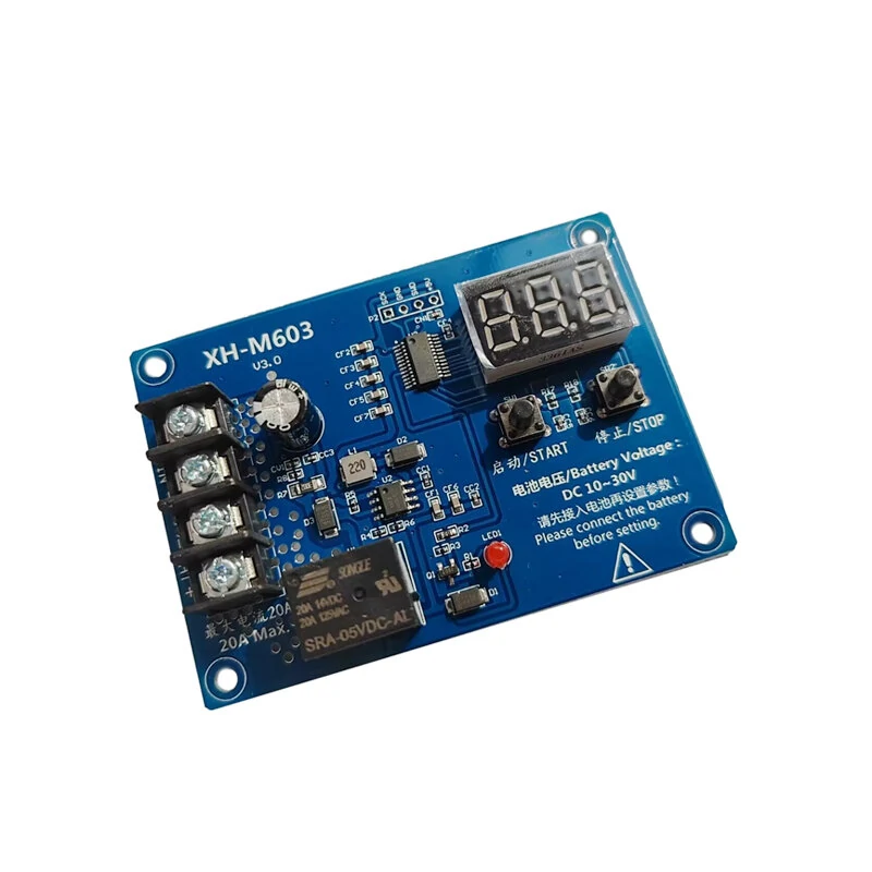 XH-M603 12-24V Charging Control Module Storage Lithium Battery Charger Control Switch Protection Board — view 4
