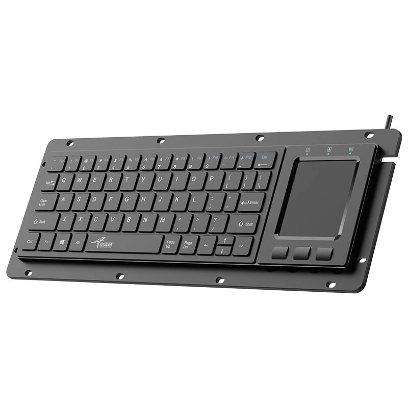 Xiao Dai Shu DS-9898 Trackball Touch Industrial Keyboard 64-Key USB Integrated Touchpad Gesture Control Keyboards for CNC PC — Xiao