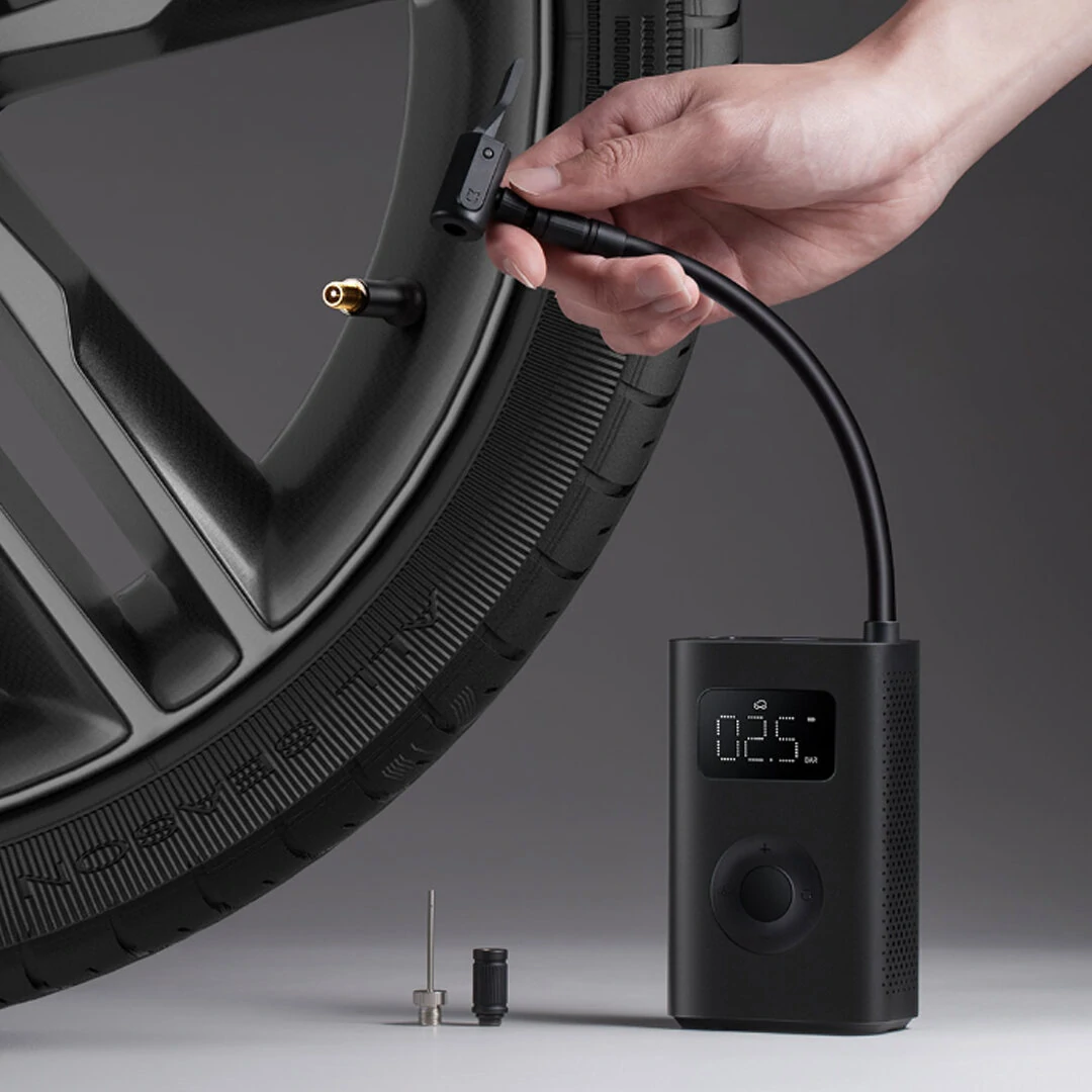 Xiaomi Mijia 150PSI Air Pump Portable Electric Air Compressor Tire Sensor Mi Inflator for Motorcycle Car Soccer — view 4