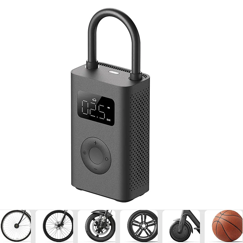 XIAOMI Mijia 2/2Pro 150PSI Smart Bike Pump 2000mAh Battery Power Bank USB Charging LED Display Electric Portable Air Pump Camping Cycling Basketball Football Pump — Xiaomi
