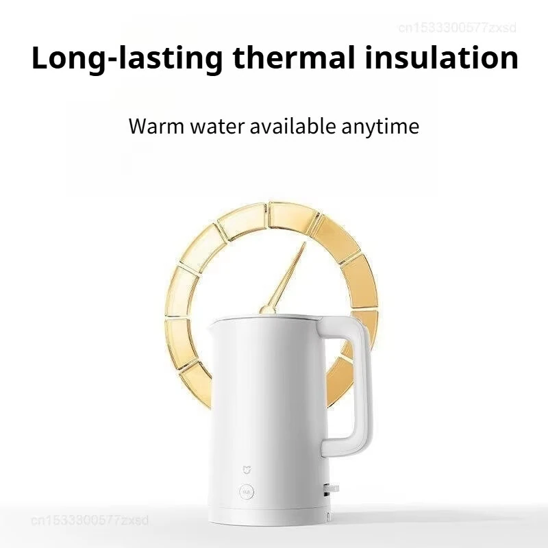 XIAOMI MIjia Constant Temperature Electric Kettle MJHWDSH05YM With One-piece Seamless Titanium Steel Inner Liner 1.7L Large Capacity 1800W Fast Heating Water Boiler — view 5