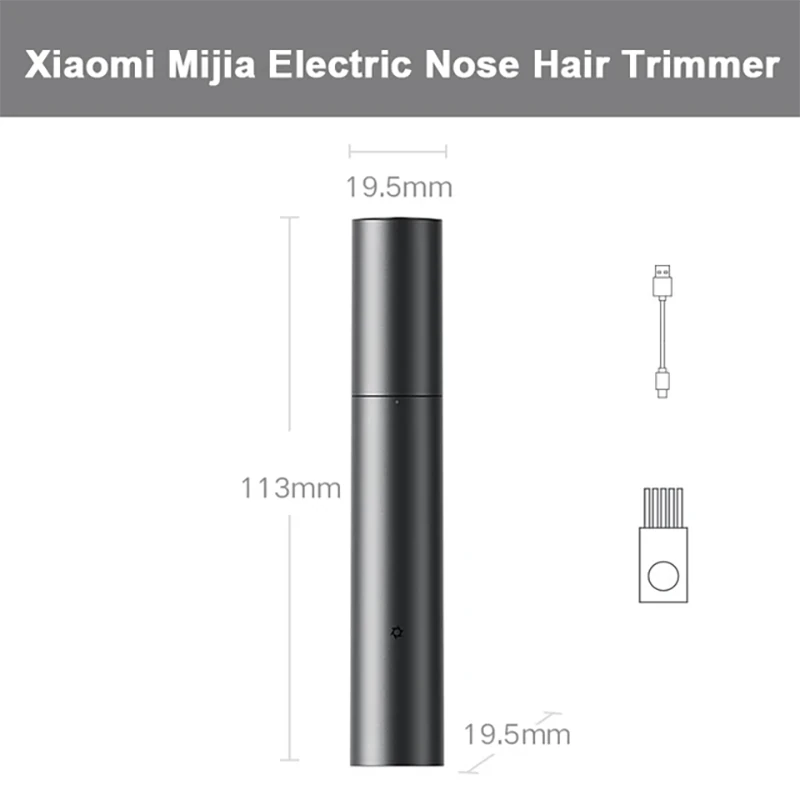 Xiaomi MIJIA Electric Nose Hair Trimmer Rechargeable Nose Hair Trimmer Blade Magnetic Suction Detachable Washable — view 9