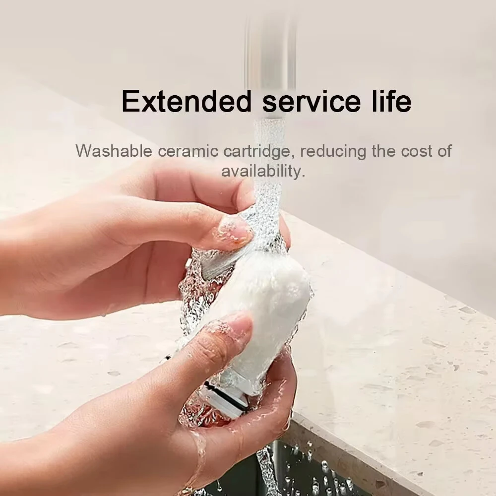 Xiaomi Mijia Faucet Water Purifier 2 Multiple Filtering Natural Activated Carbon 3 Water Usage Modes Water Tap Easy Installation — view 4