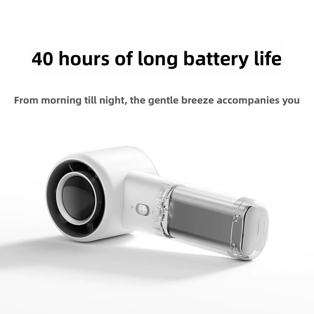 XIAOMI MIJIA Portable Handheld Fan 100 Speeds Adjustable 250m³/h Airflow 40H Ultra Runtime Low Noise Rechargeable Mini Fan with LED Display for Indoor Outdoor — view 2