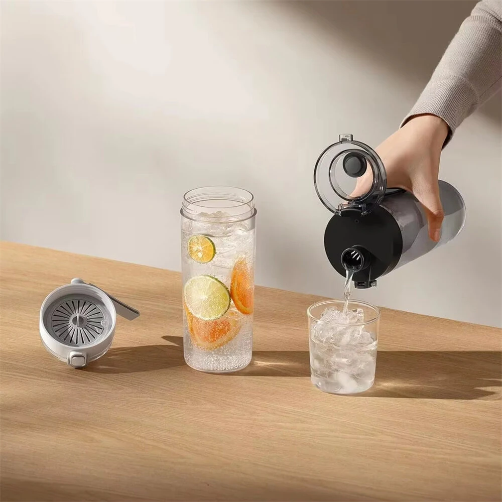 XIAOMI Mijia Portable Water Cup 600ml Tritan BPA-Free Drinking Bottle with One-Click Lid Safety Lock Concealed Filter for Travel Gym Office — view 5
