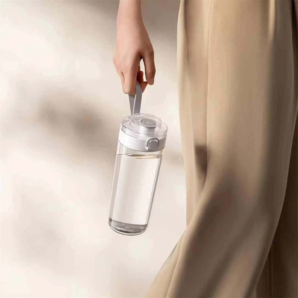 XIAOMI Mijia Portable Water Cup 600ml Tritan BPA-Free Drinking Bottle with One-Click Lid Safety Lock Concealed Filter for Travel Gym Office — view 7