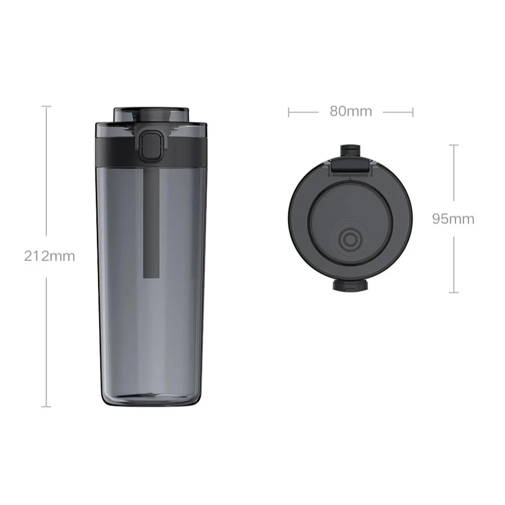 XIAOMI Mijia Portable Water Cup 600ml Tritan BPA-Free Drinking Bottle with One-Click Lid Safety Lock Concealed Filter for Travel Gym Office — view 9