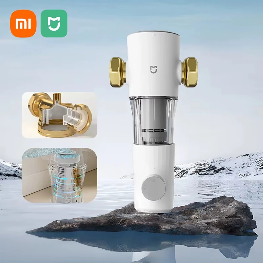 XIAOMI MIJIA Pre-Filter Whole House Water Filter System 6T/h High Flow Rate Freeze Proof Double Filtration Backwashing — view 2