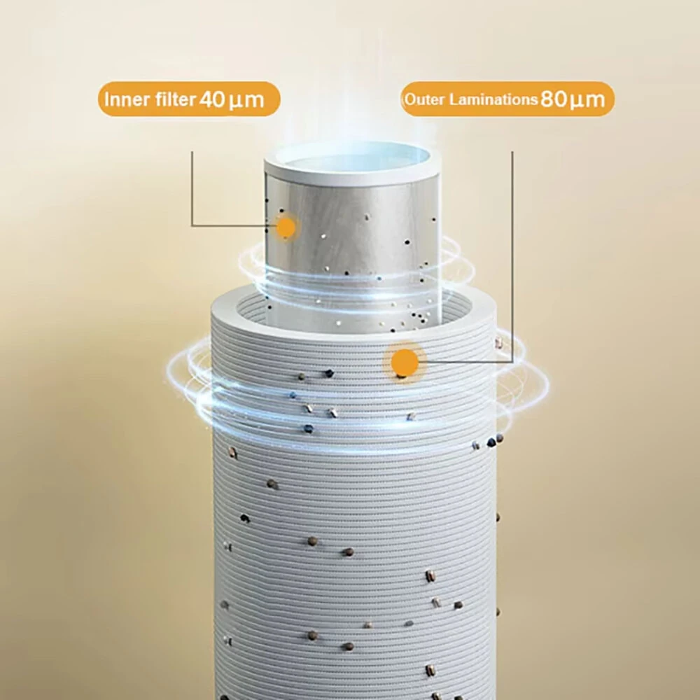XIAOMI MIJIA Pre-Filter Whole House Water Filter System 6T/h High Flow Rate Freeze Proof Double Filtration Backwashing — view 5
