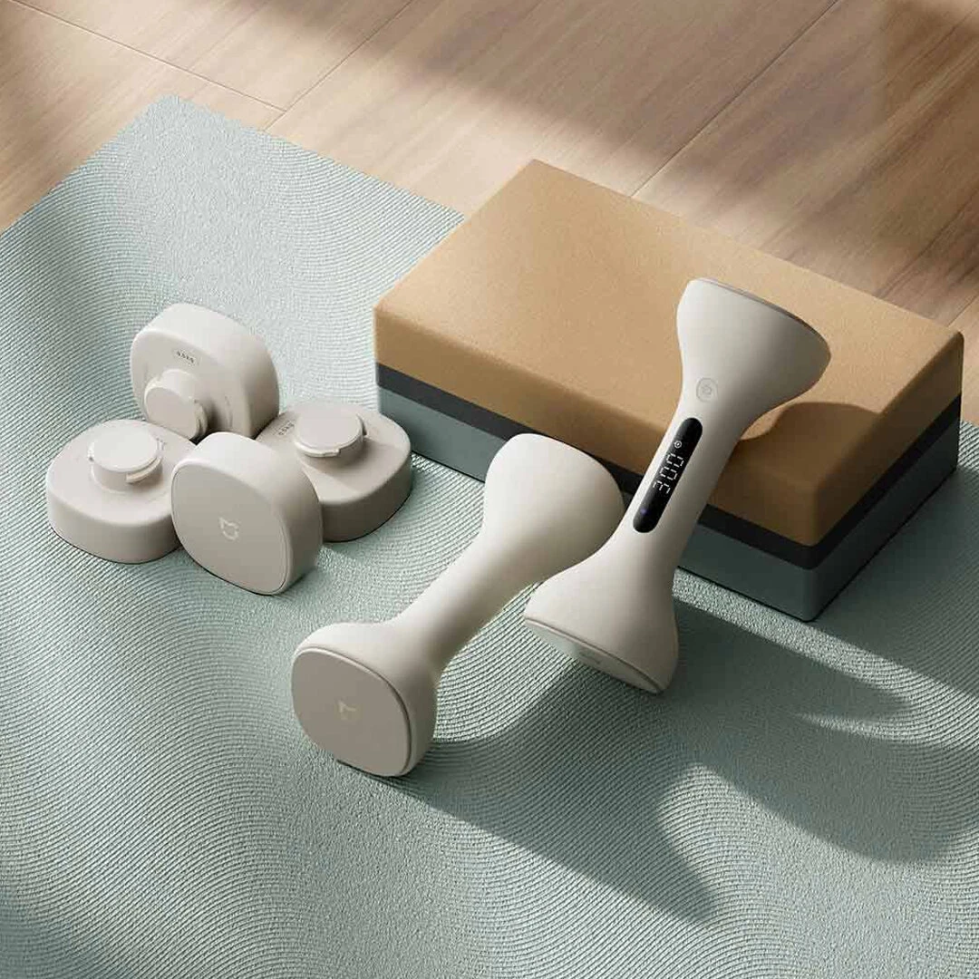 XIAOMI Mijia Smart Dumbbell 1kg*2 with LED Screen Display Track Your Workouts Efficiently Professional Guidance via APP Adjustable Weight Blocks — view 2