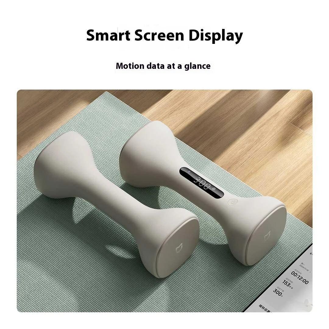 XIAOMI Mijia Smart Dumbbell 1kg*2 with LED Screen Display Track Your Workouts Efficiently Professional Guidance via APP Adjustable Weight Blocks — view 6
