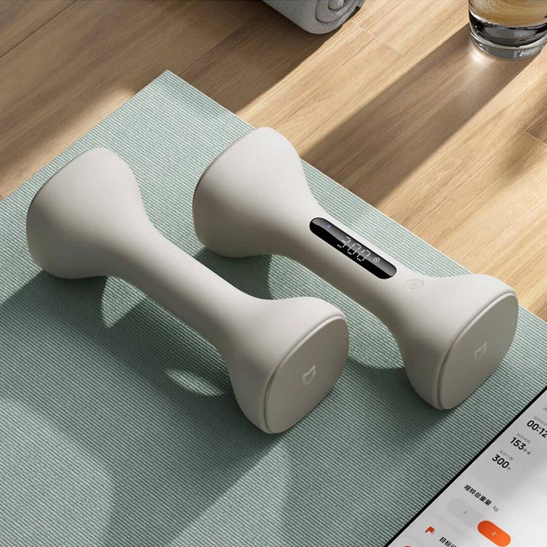 XIAOMI Mijia Smart Dumbbell 1kg*2 with LED Screen Display Track Your Workouts Efficiently Professional Guidance via APP Adjustable Weight Blocks — view 7