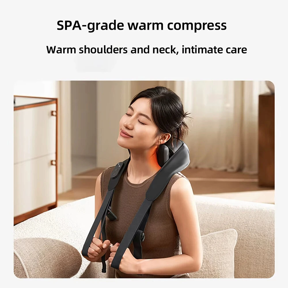 XIAOMI Mijia Smart Neck & Shoulder Massager Rechargeable with Heat Therapy 9 Modes APP Control & NFC Deep Tissue Kneading — view 5