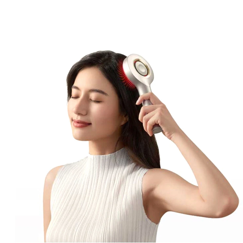 XIAOMI Mijia Smart Scalp Massage Brush with Graphene Warm Care Liquid Delivery Rollers 6 Modes APP Control IPX7 Waterproof — view 2