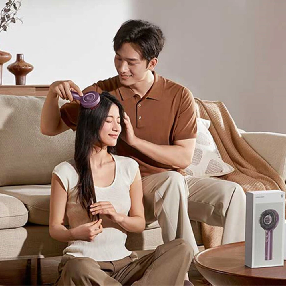 XIAOMI Mijia Smart Scalp Massage Brush with Graphene Warm Care Liquid Delivery Rollers 6 Modes APP Control IPX7 Waterproof — view 6