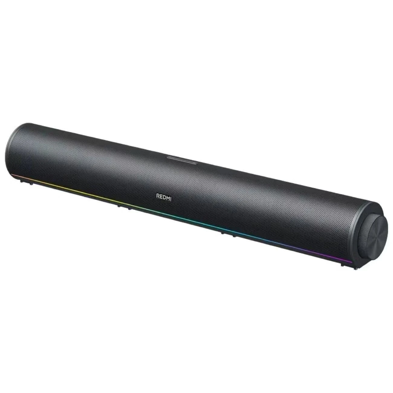 XIAOMI REDMI 20W Computer Speaker Wired bluetooth Soundbar with Side Multifunctional Knob Powerful Quad Drivers CGEC Certificated DSP Technology RGB Light Support USB AUX Playback USB Wired Desktop Soundbar