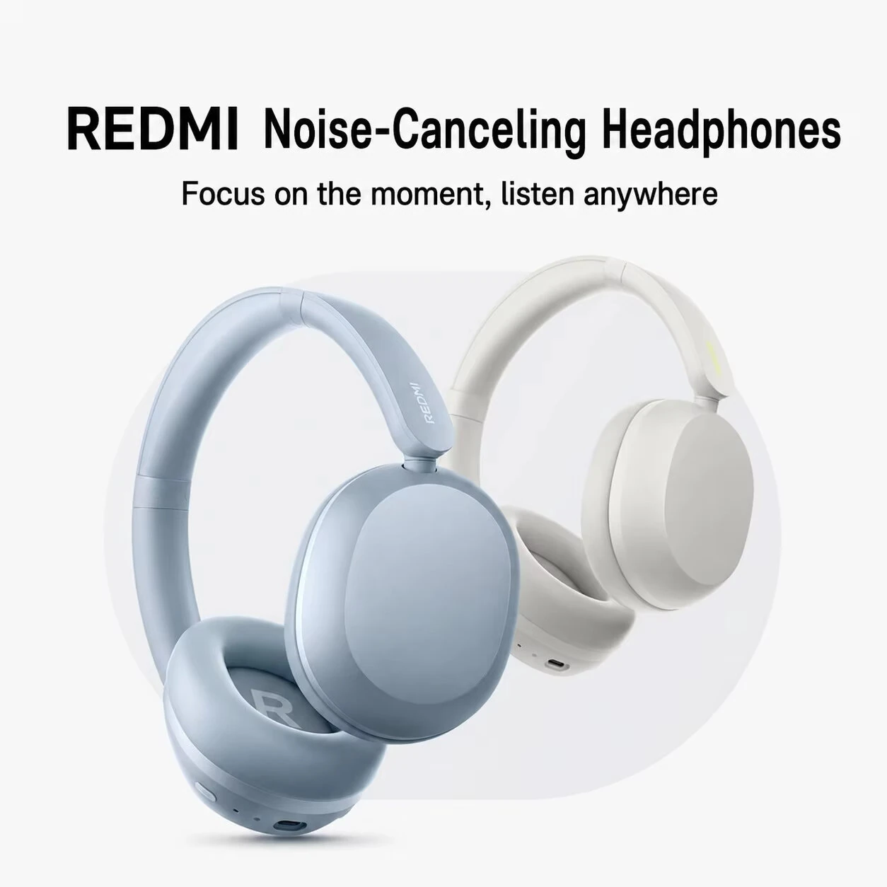 XIAOMI Redmi ANC Headset Wireless bluetooth 5.4 Headphone 42dB Active Noise Cancelling Tri-mic AI Call noise Reduction 40mm Ultra-large Titanium Dynamic Driver 72H Playback Support HyperOS Smart Connect Over-ear Sport Headphones — view 2