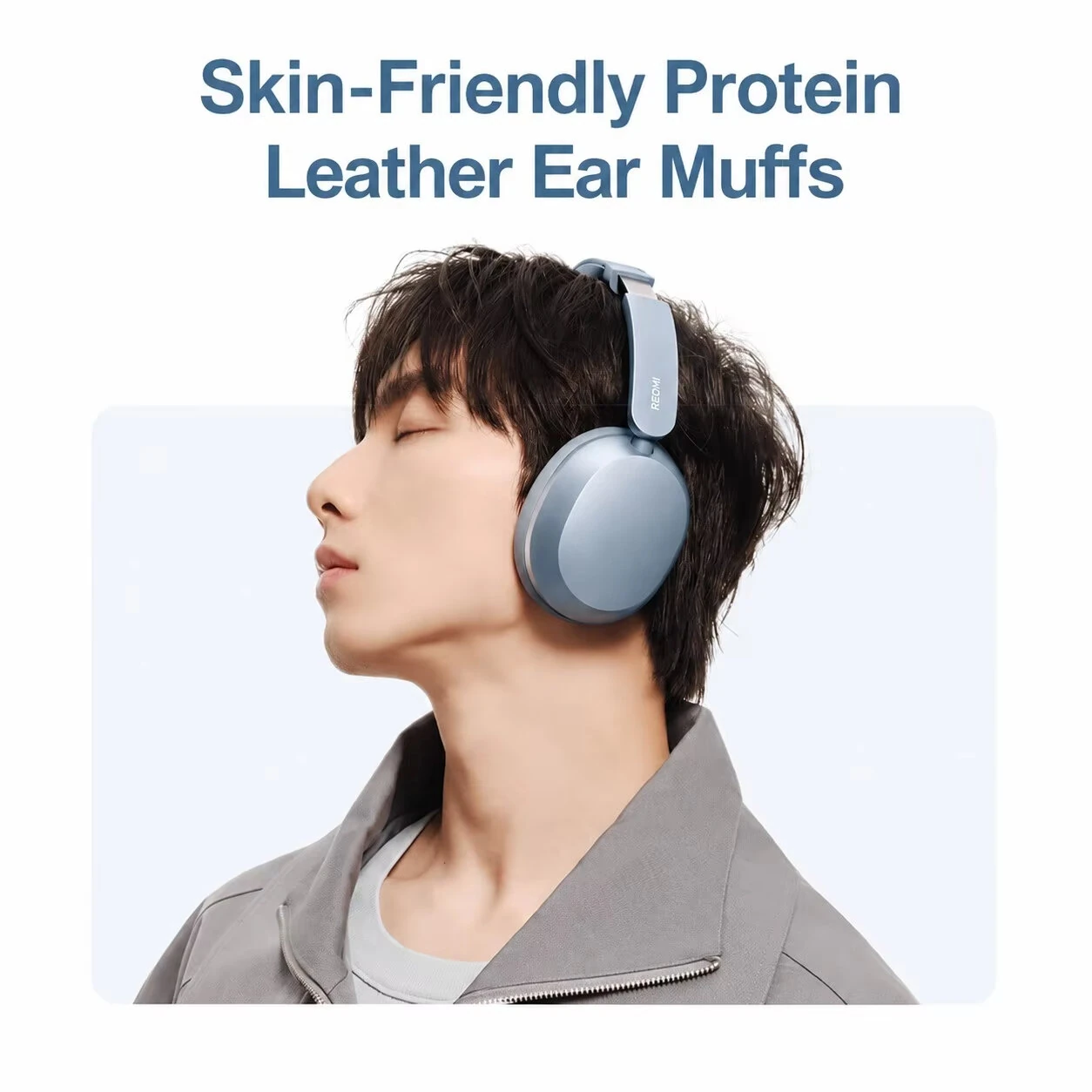 XIAOMI Redmi ANC Headset Wireless bluetooth 5.4 Headphone 42dB Active Noise Cancelling Tri-mic AI Call noise Reduction 40mm Ultra-large Titanium Dynamic Driver 72H Playback Support HyperOS Smart Connect Over-ear Sport Headphones — view 3