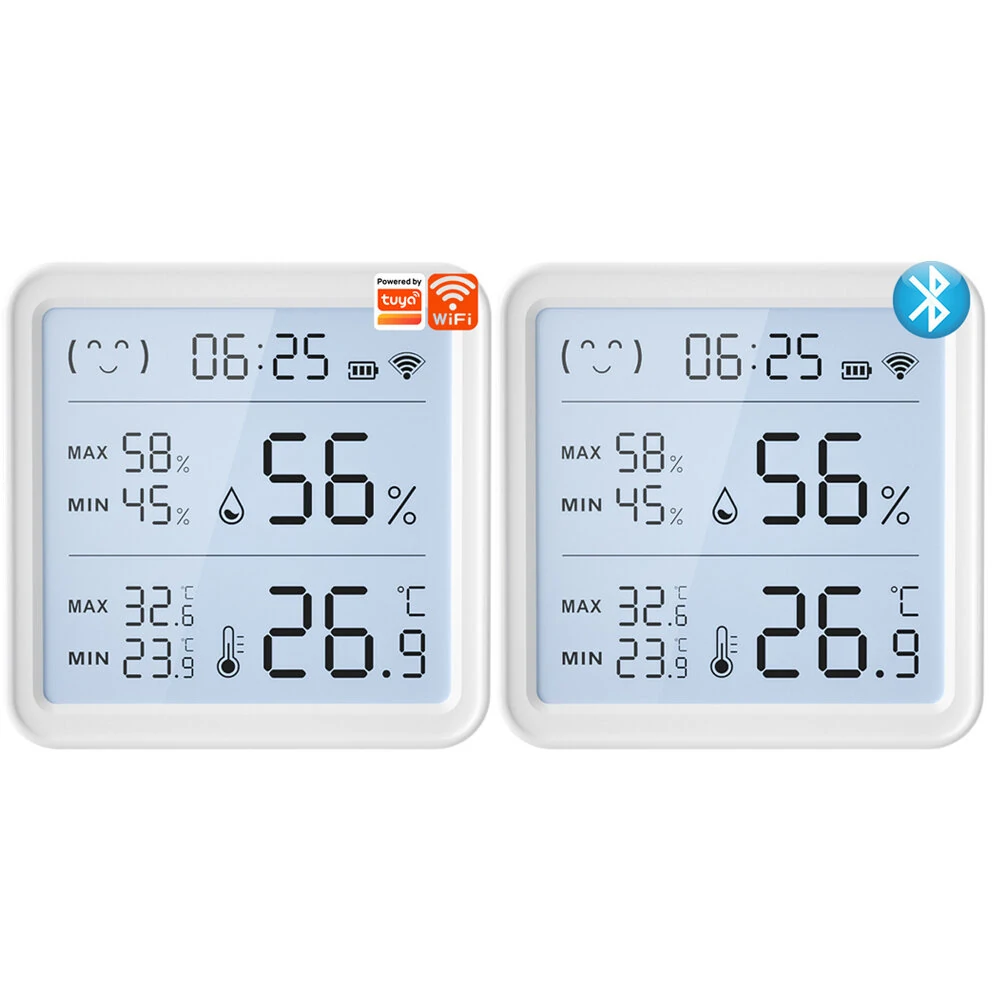 Xiaomi Smart Wireless Temperature Humidity Sensor with Advanced Bluetooth/WiFi Technology Adjustable Modes Low Power Consumption Ideal for Remote Home Monitoring and Smart Home Automation — view 2