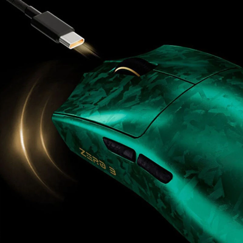 XINMENG ZERO3 Pro Carbon Fiber Wireless Gaming Mouse Tri-mode Lightweight PAW3395/PAW3311 Sensor Dual 8K Polling Rate 500mAh Rechargeable Office Gaming Mouse — view 5