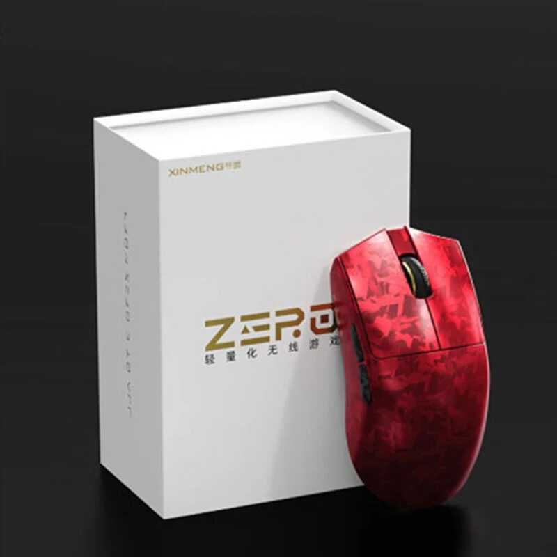 XINMENG ZERO3 Pro Carbon Fiber Wireless Gaming Mouse Tri-mode Lightweight PAW3395/PAW3311 Sensor Dual 8K Polling Rate 500mAh Rechargeable Office Gaming Mouse — view 6