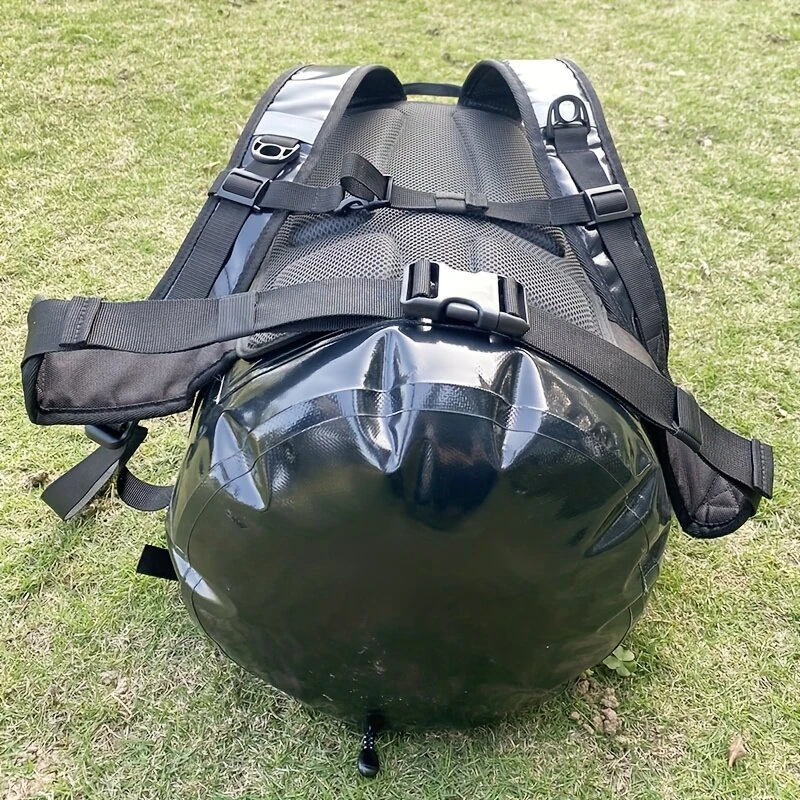Xmund 30L IPX7 Waterproof Backpack Dry Bag Roll Top Floating for Kayaking Hiking Fishing Paddleboarding Motorcycle Travel Sports Gear — view 4