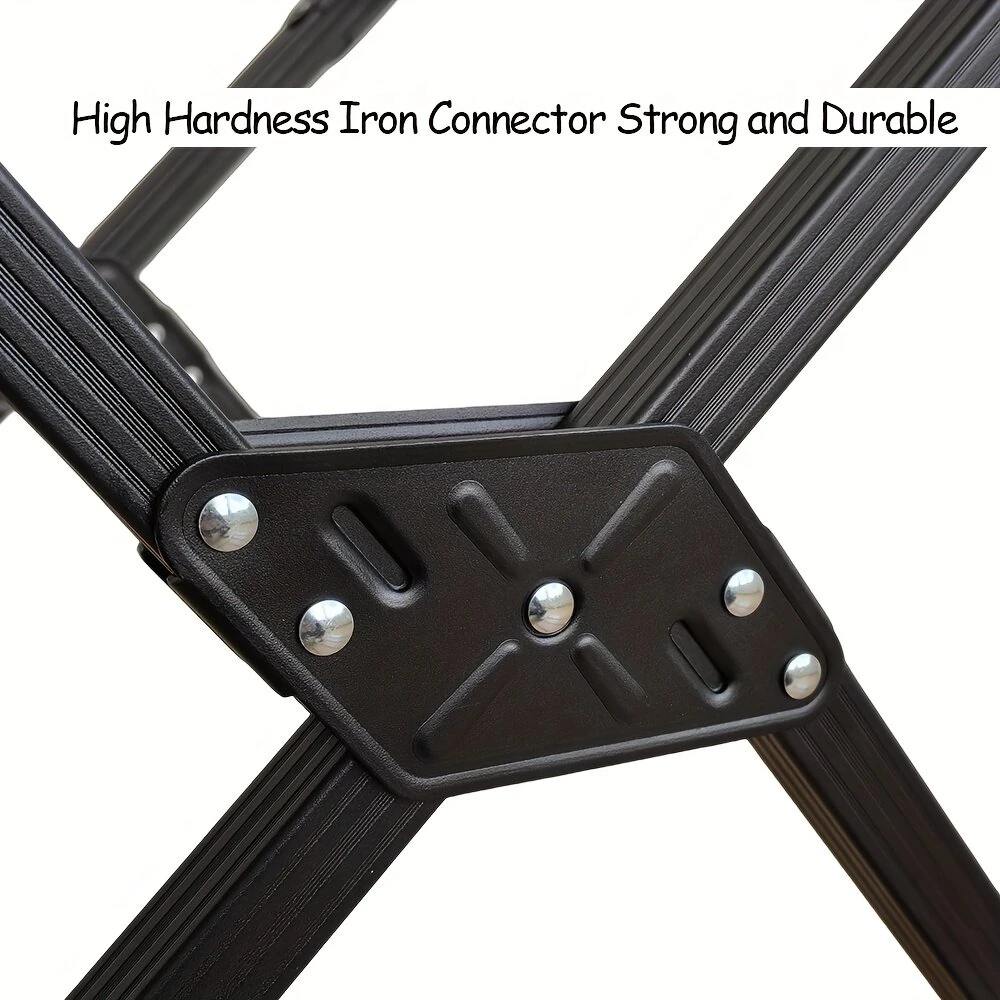 Xmund Aluminum Alloy Folding Stand Frame Adjustable Portable Outdoor Camping Stand for BBQ Fishing Luggage — view 4