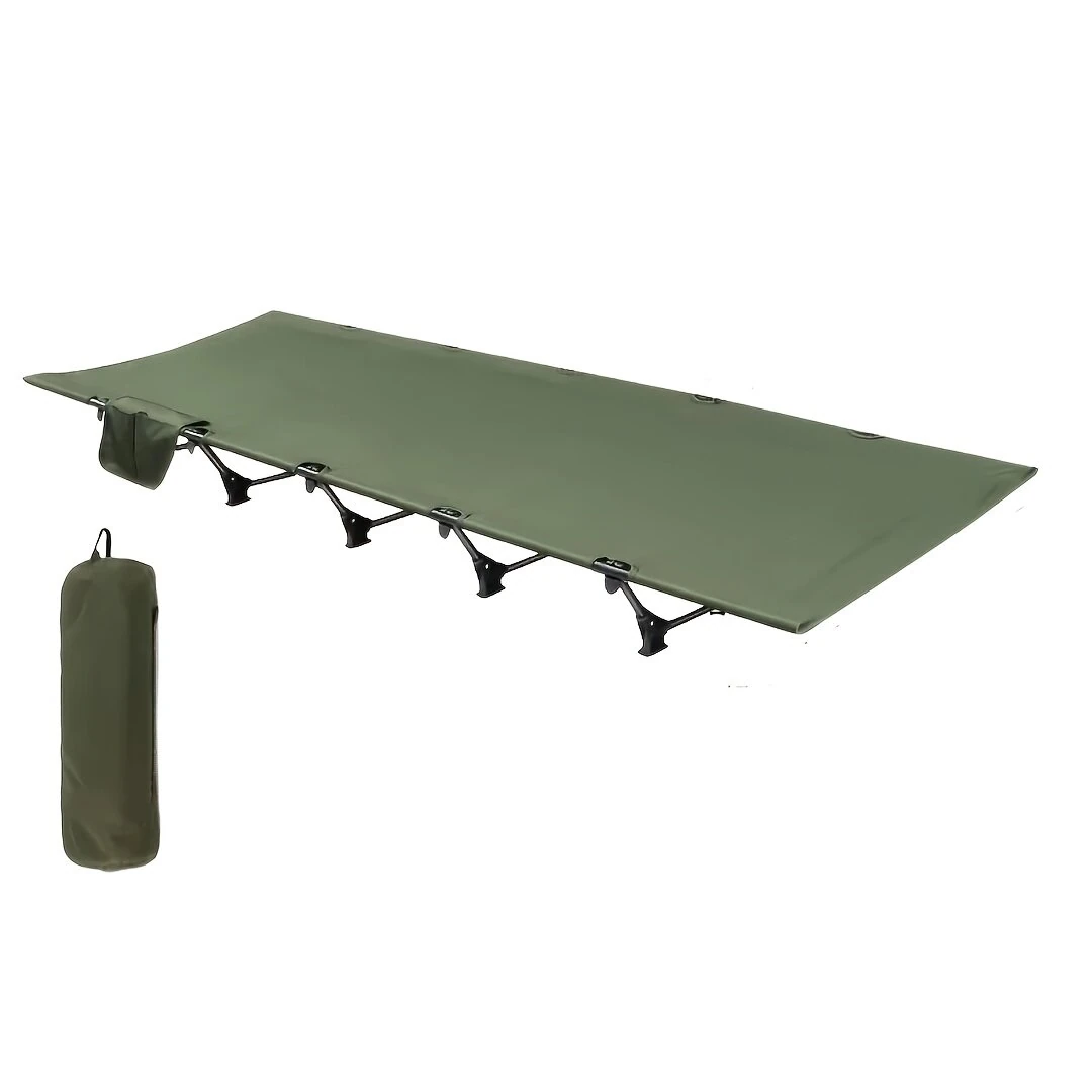 Xmund Outdoor Folding Bed, Portable Tent Bed, Designed with Side Pockets for Small Items, Outdoor Hiking Backpacking Travel Survival Gear For Adults — view 8