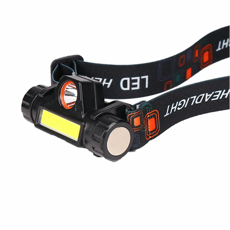 XMUND Waterproof LED Headlamp Handfree COB Work Light with Magnet USB Headlight Built-in Battery Suit for Fishing Camping — view 5