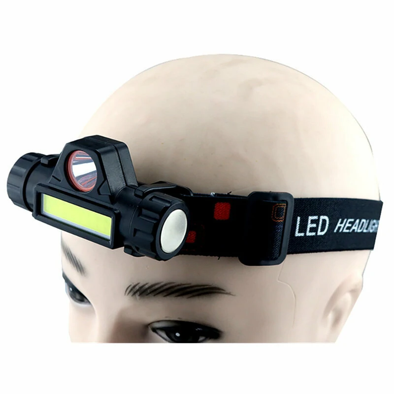 XMUND Waterproof LED Headlamp Handfree COB Work Light with Magnet USB Headlight Built-in Battery Suit for Fishing Camping — view 7