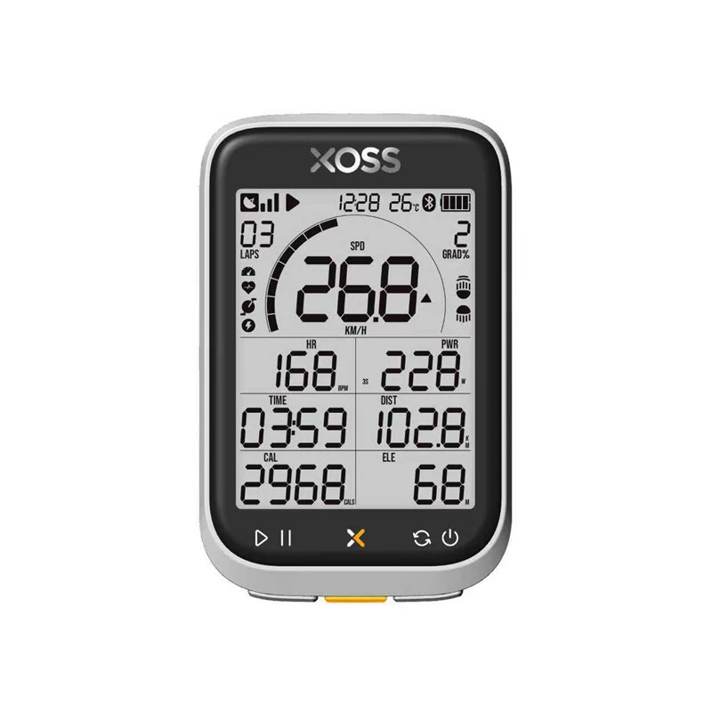 XOSS G+ Gen.3 GPS Bike Computer 2.8 Inch Screen ANT+ Bluetooth IP67 Waterproof 40H Battery Cycling Speedometer Odometer — image 1