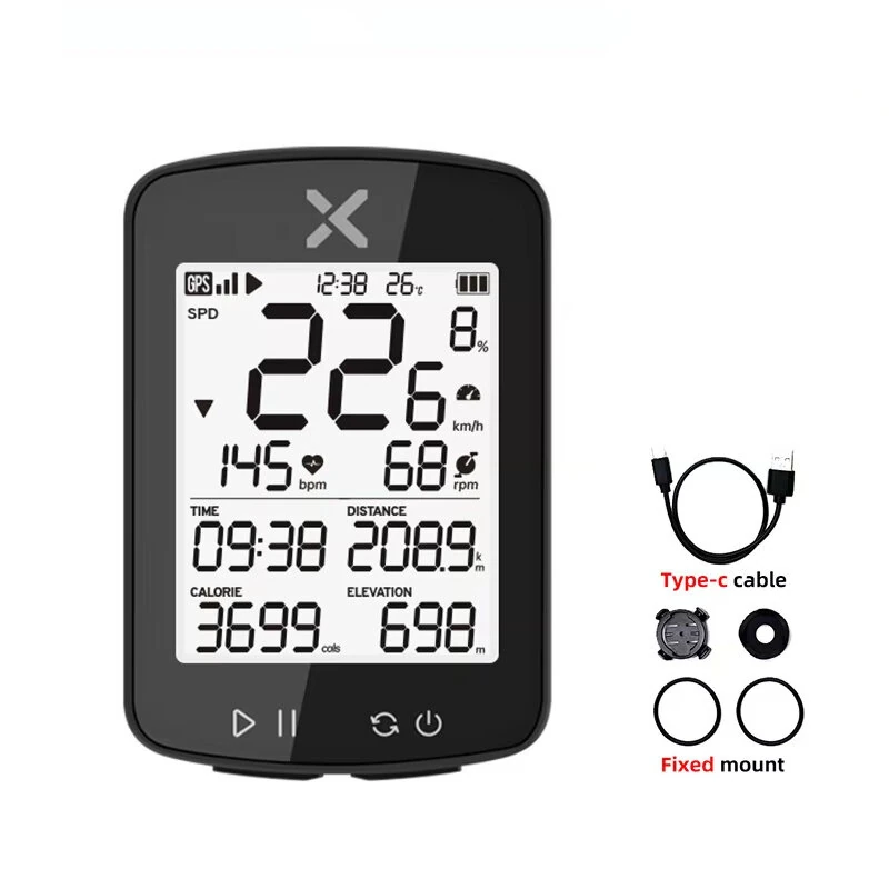 XOSS G2 Plus Bicycle Computer Wireless With Bluetooth ANT+ Cycling Speedometer IPX7 Waterproof Bike Odometer Stopwatch Bike Accessories for MTB Road Cycle/City Bike — XOSS