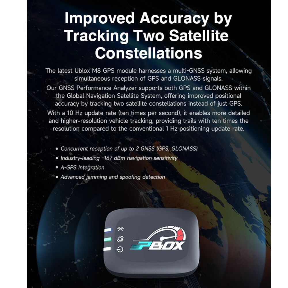 Xparkle PBOX Mini GPS Based Performance Meter Box Vehicle Performance Analyzer with Acceleration Analysis Braking Distance Real-Time Video — view 4