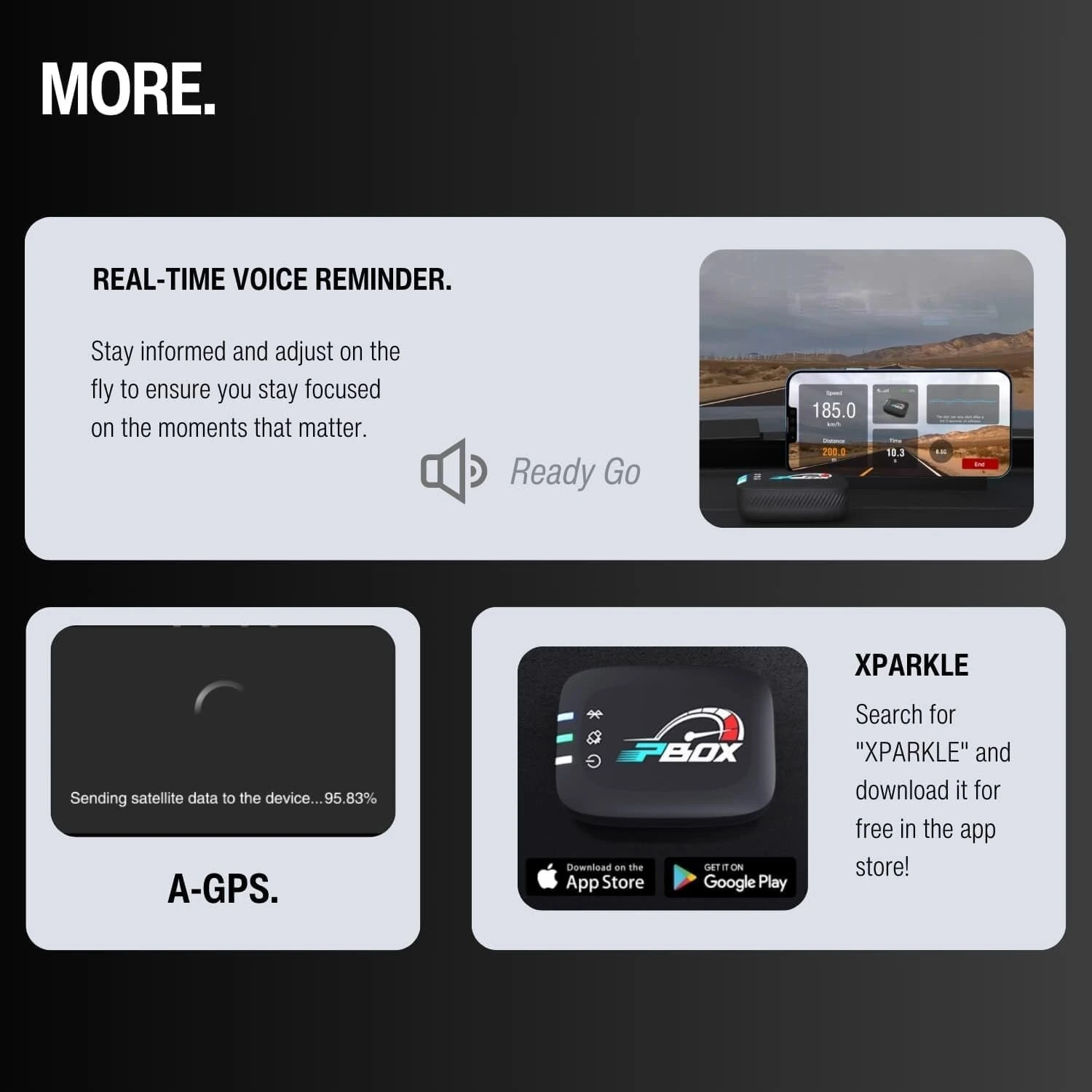 Xparkle PBOX Mini GPS Based Performance Meter Box Vehicle Performance Analyzer with Acceleration Analysis Braking Distance Real-Time Video — view 7