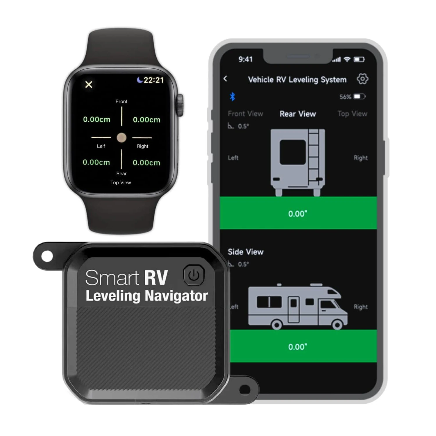 Xparkle Smart RV Leveling System bluetooth Wireless Control RVS01 Real-Time Precise Leveling Measurements Advanced Wireless Camper Leveler — view 11