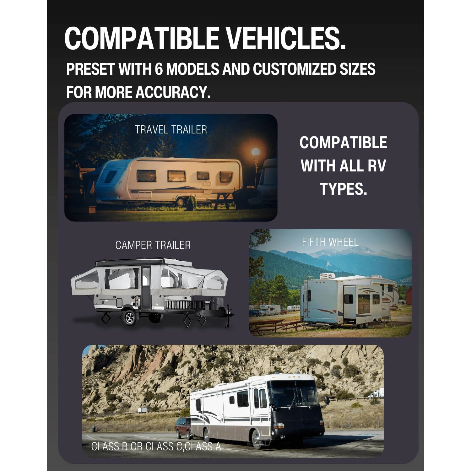 Xparkle Smart RV Leveling System bluetooth Wireless Control RVS01 Real-Time Precise Leveling Measurements Advanced Wireless Camper Leveler — view 6