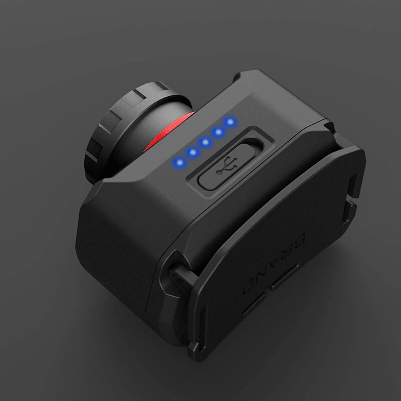 XPG+LED Strong Headlamp LED Head Light Built-In Battery Usb Charging New Wave Sensing Zoom Strong Head Light — view 5