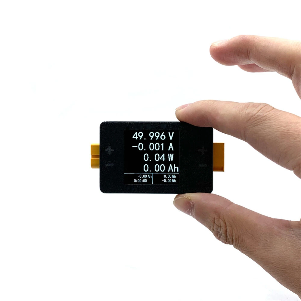 XT60 8-150V Power Meter 1.5 Inch LCD Dual Directional Monitoring High Precision Real-Time Voltage Current Measurement — view 4