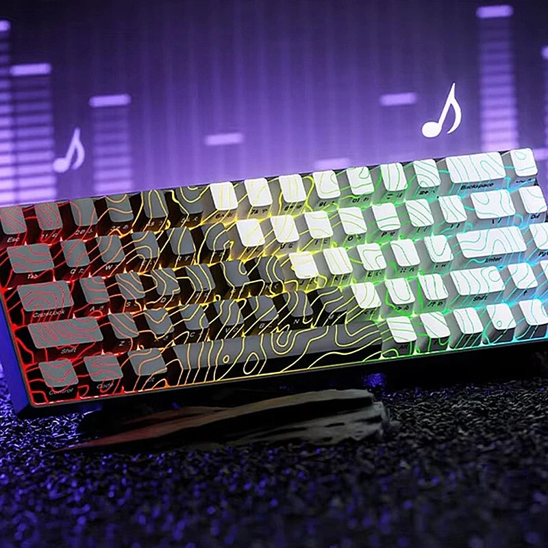 XVX HE68 Hall Effect Customized Wired Mechanical Keyboard Half-aluminum Magnetic Switch RGB Backlight Support 0.01mm Rapid Trigger 8K Polling Rate + 16K Scanning Rate 68% Gaming Keyboard — view 6