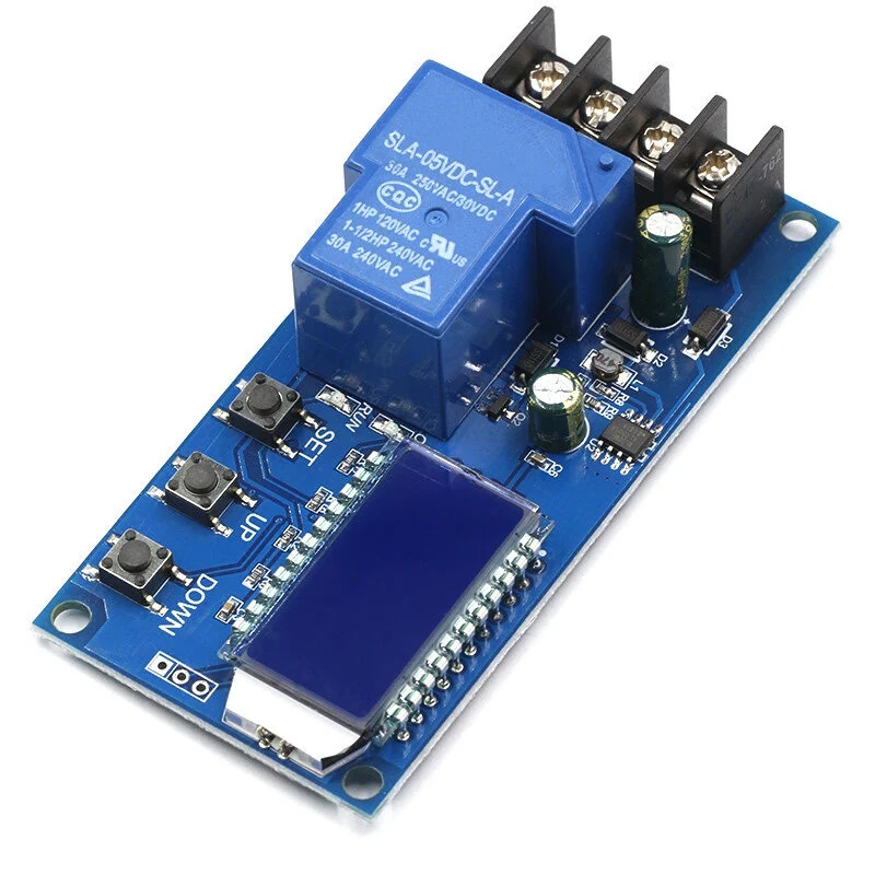 XY-L30A NC Battery Charging Control Module Digital 6-60V Voltage Regulator with LCD Display Overcharge Protection Auto Charge Control for Lead-acid Acting Batteries — Pricio