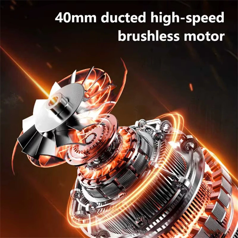 XZXY HFX-03 Blowing and Suction 2-in-1 Violent Turbine Car Fan High-Power 40mm / 29mm Ducted Brushless Motor Digital Display Strong Wind Pressure for Vehicle Home Cleaning — view 5