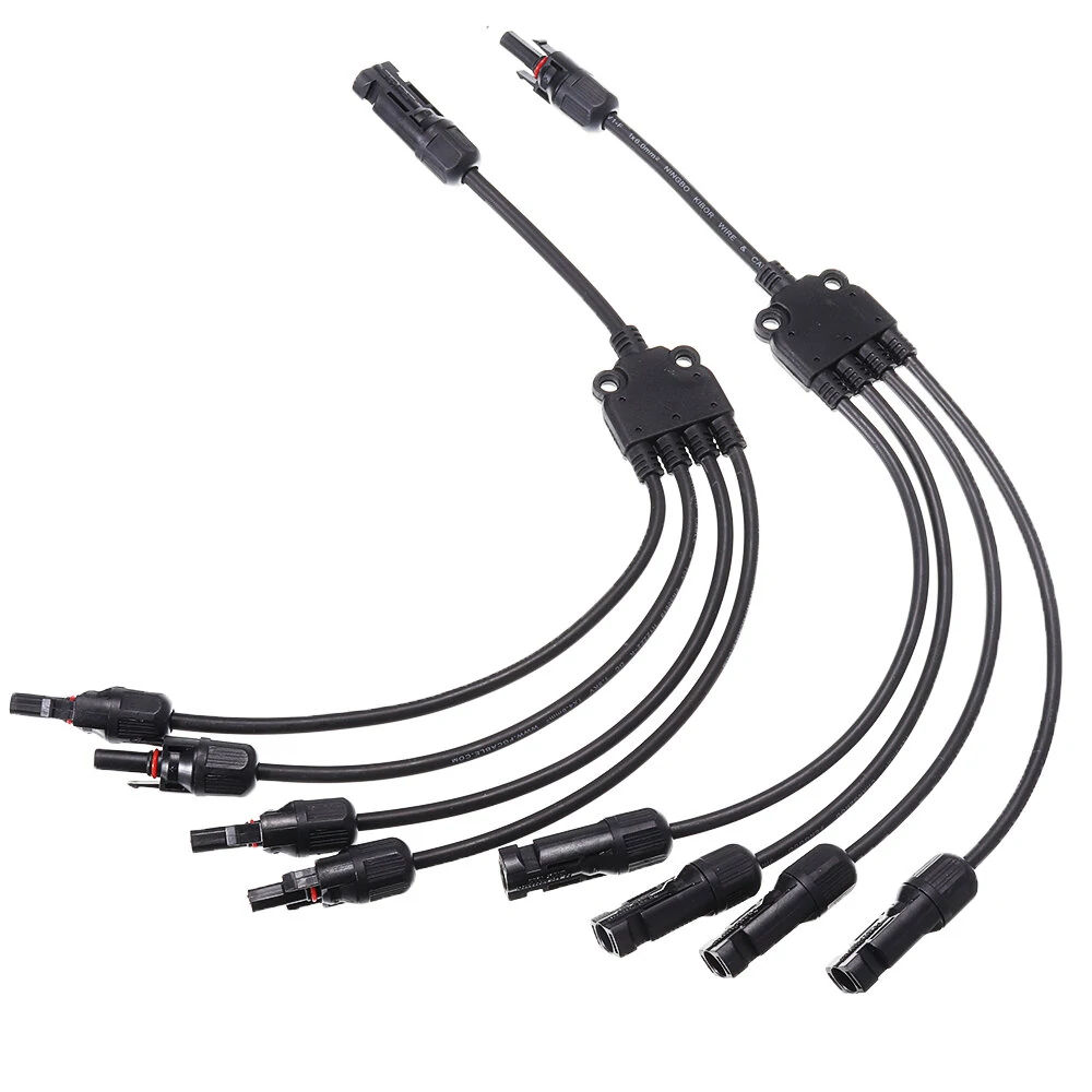 Y Branch MC4 Solar Panel Adaptor Cable Connector(1, M/FFFF and F/MMMM) — image 1