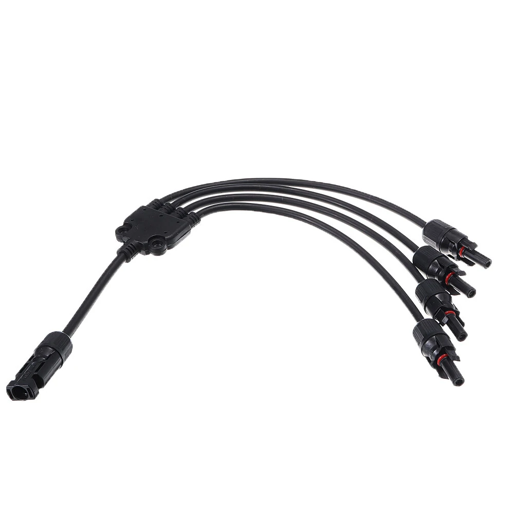 Y Branch MC4 Solar Panel Adaptor Cable Connector(1, M/FFFF and F/MMMM) — view 3