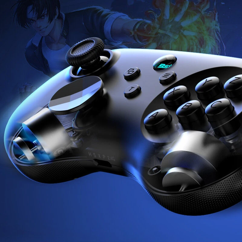 Y04 Fighting Game Controller 6 Buttons Layout Hall Effect Joystick Max 6000Hz Polling Rate Adjustable Keycaps for Switch PC Android — view 6