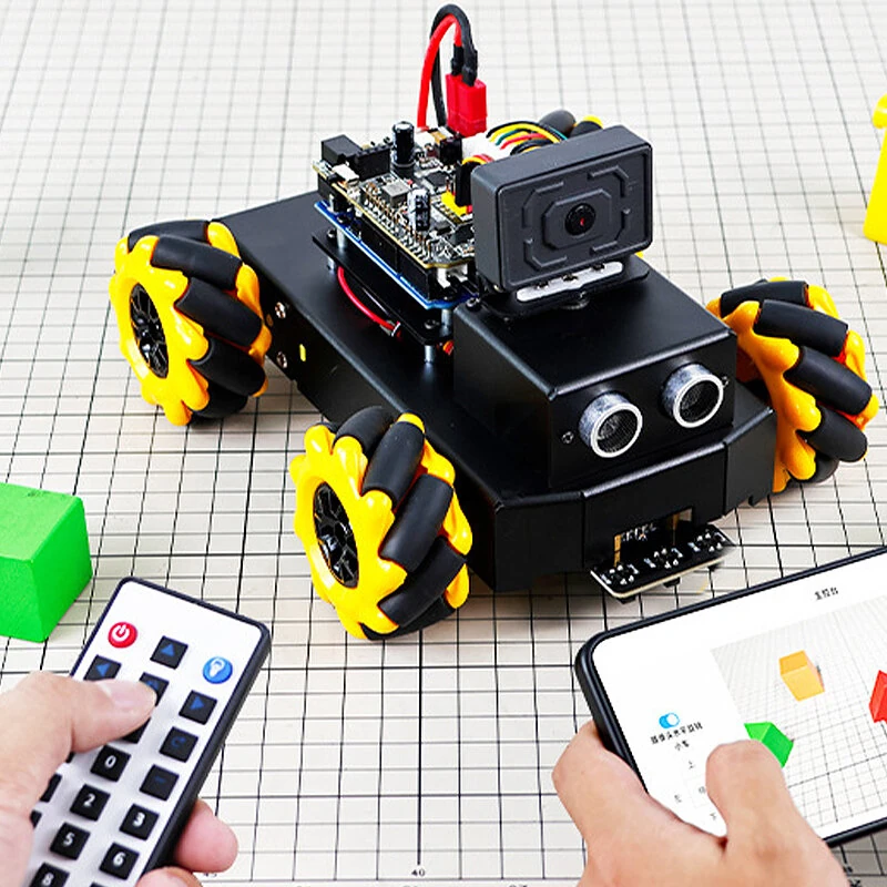 Yahboom Smart Robot Car Kit Roboduino V2 with ESP32 WiFi Camera Metal Body Educational Toy Robotic Kit DIY for Arduino — view 6