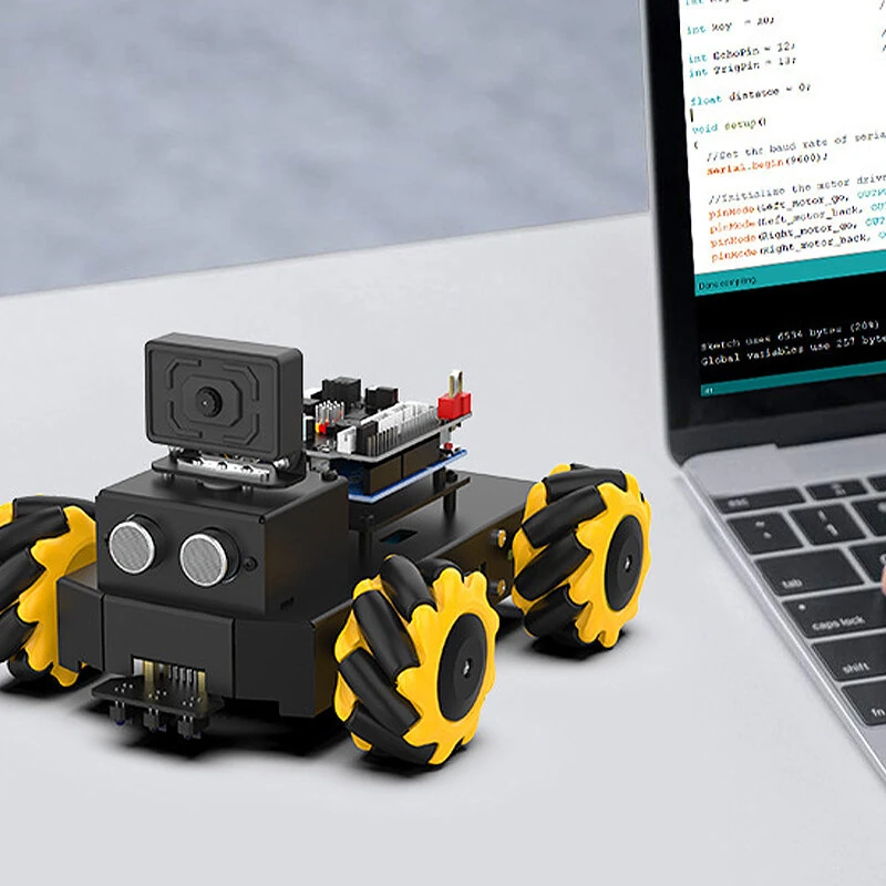 Yahboom Smart Robot Car Kit Roboduino V2 with ESP32 WiFi Camera Metal Body Educational Toy Robotic Kit DIY for Arduino — view 8
