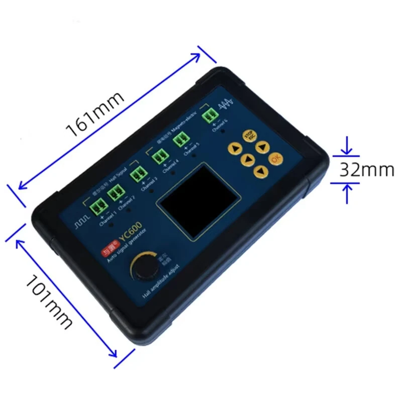 YC600 Six Channel Auto Signal Generator Crankshaft Camshaft CKP CMP Simulator ECU Computer Maintenance Tester — view 7